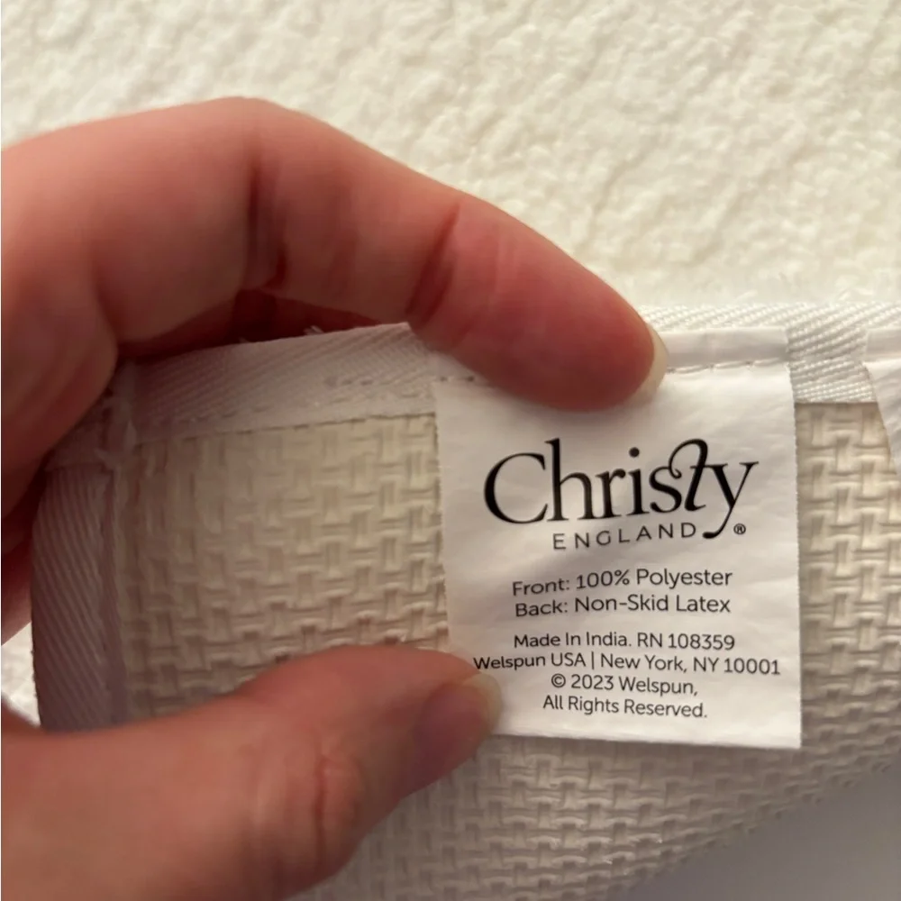 Christy England Luxury Bath Mat - Cream/Ivory